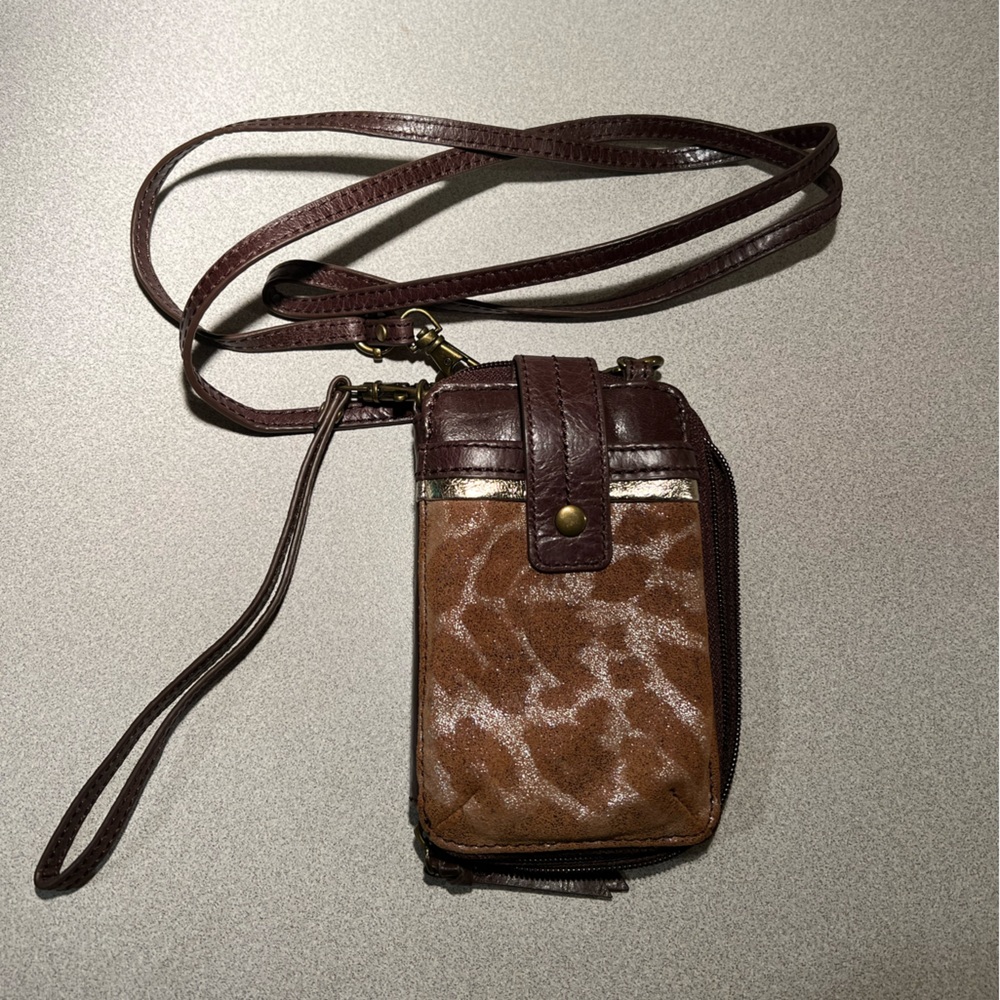 The Sak Brown Leopard Phone/Wallet Crossbody